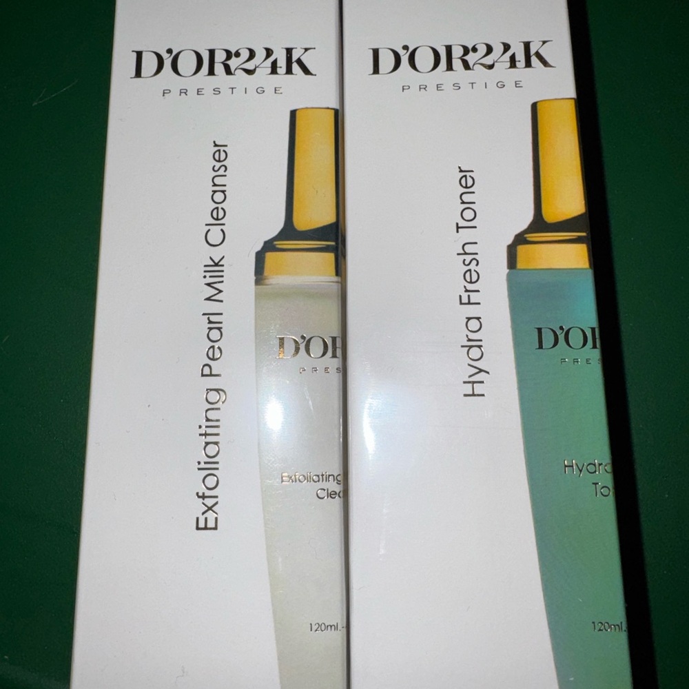 D'OR24K Hydra Fresh Toner Exfoliating Pearl Milk Cleanser